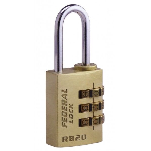 ダイアル錠(真鍮製) RB20-P 1個