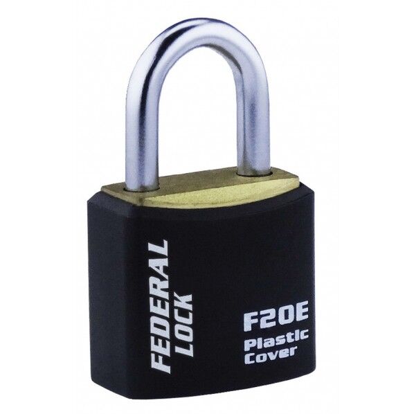 シリンダー南京錠(同一キー) F20E-BK-KA201-P 1個