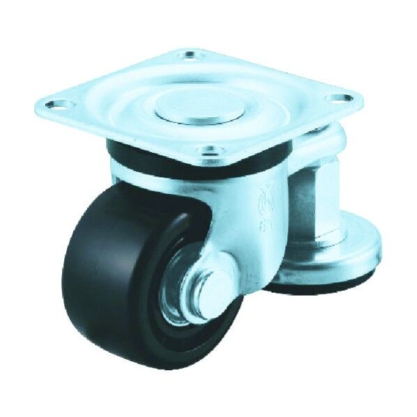 アジャスター付キャスター(ナイロン車) 強化ナイロン車