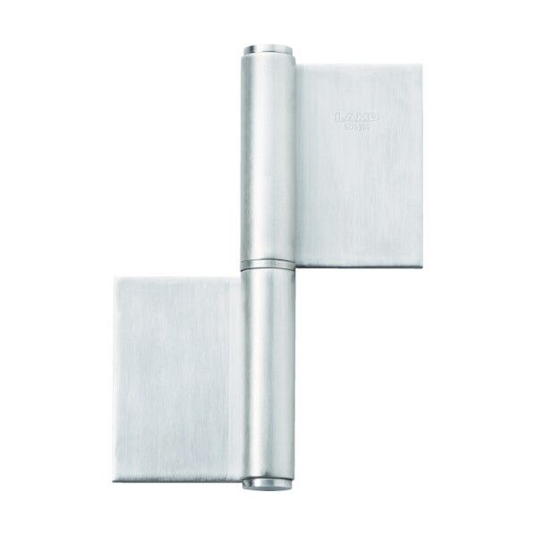 ステンレス製重量用旗蝶番 左用・穴なしタイプ