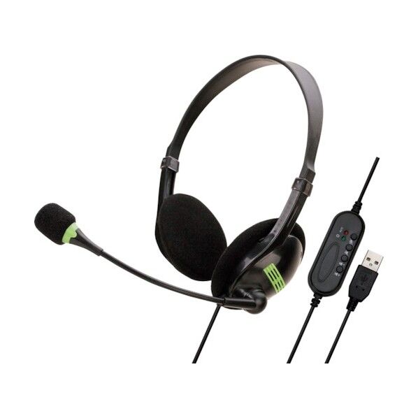 ヘッドセット HD-HSUSB18BK 1点