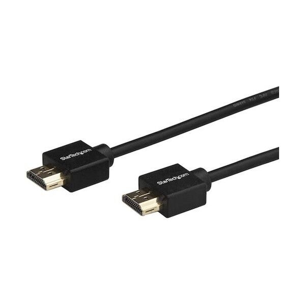 HDMI 2.0ケーブル/2m/4K60Hz/プレミアム認証/抜け防止コネクター/オス-オス/モニター ケーブル コード HDMM2MLP 1本