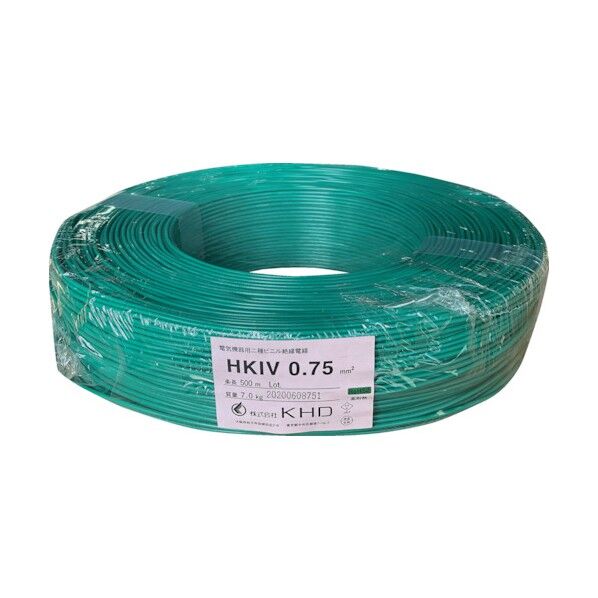 HKIV0.75 緑 500m HKIV0.75SQ-10-500M 1点