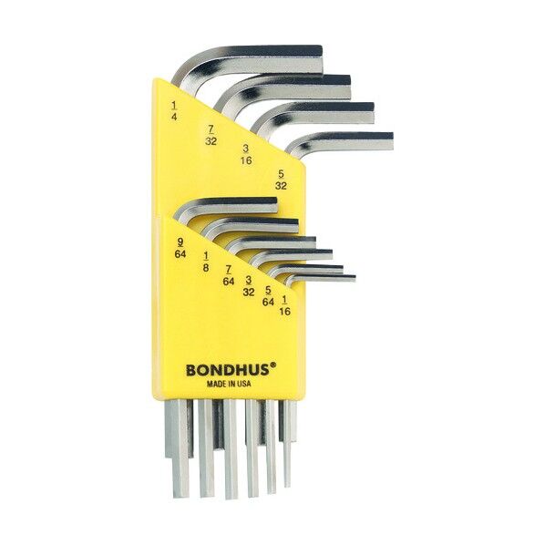 六角ショートL-レンチセット10本組 HLX10SB 10本