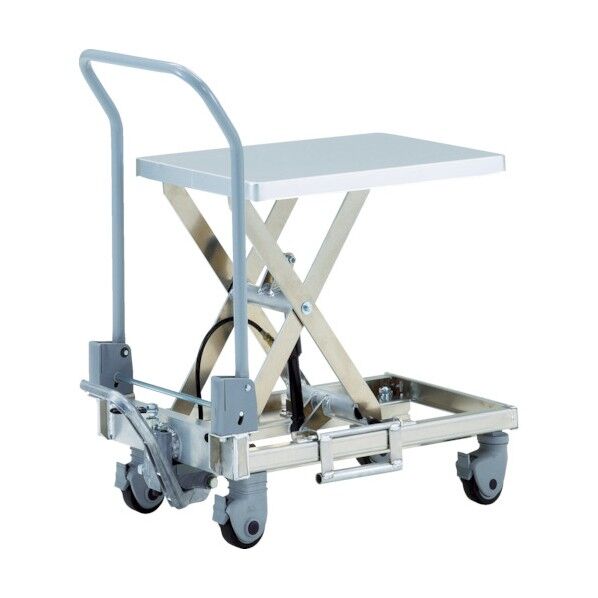 アルミハンドリフター(足踏み油圧式・折りたたみハンドルタイプ)