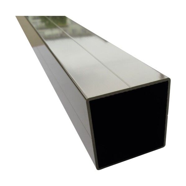 アルミ角パイプ角R2付V溝1本付