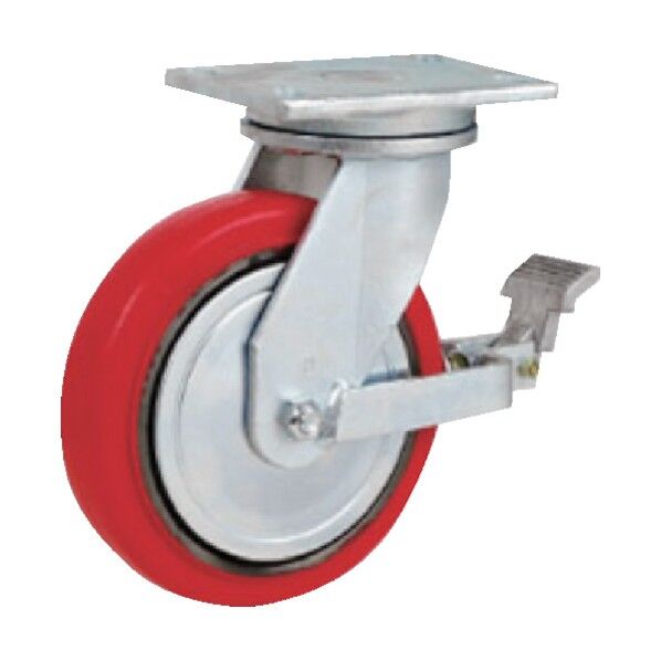 重荷重用ウレタンキャスター 自在ストッパー付