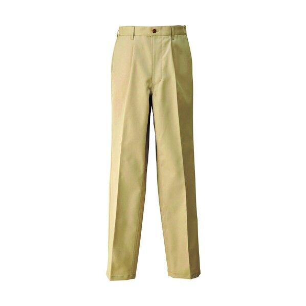 メンズシャーリングチノパンツ（1タック） 002ベージュ 6L HS2602 1