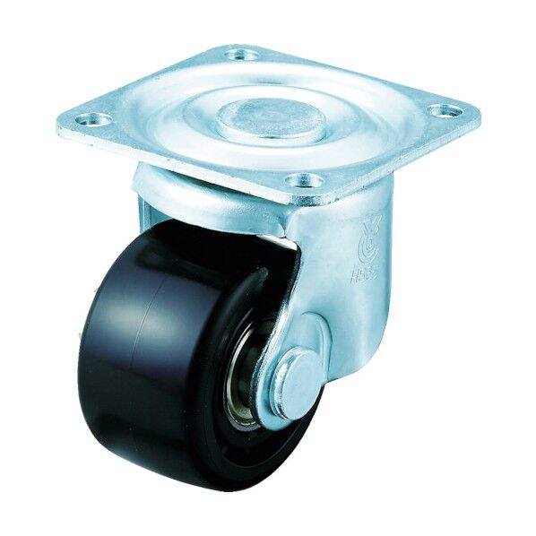 プレート式低床式重荷重キャスター(強化ナイロン車)