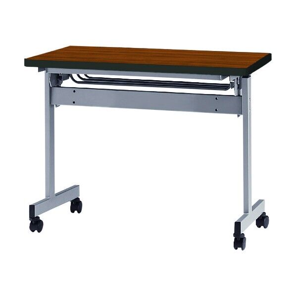 天板跳上式スタックテーブル(パネルなし) 1200×450mm 天板色:チーク HSN-1245-T 1点