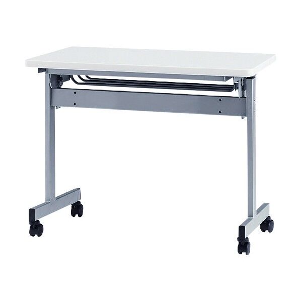 天板跳上式スタックテーブル(パネルなし) 1200×450mm 天板色:ホワイト HSN-1245-W 1点