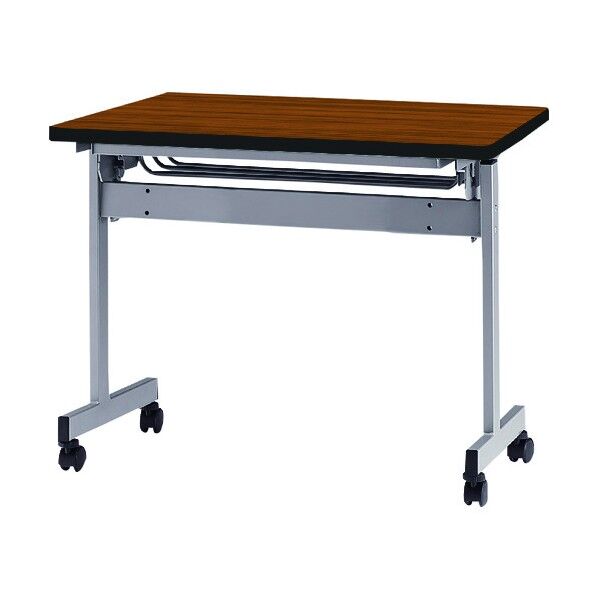 天板跳上式スタックテーブル(パネルなし) 1200×600mm 天板色:チーク HSN-1260-T 1点