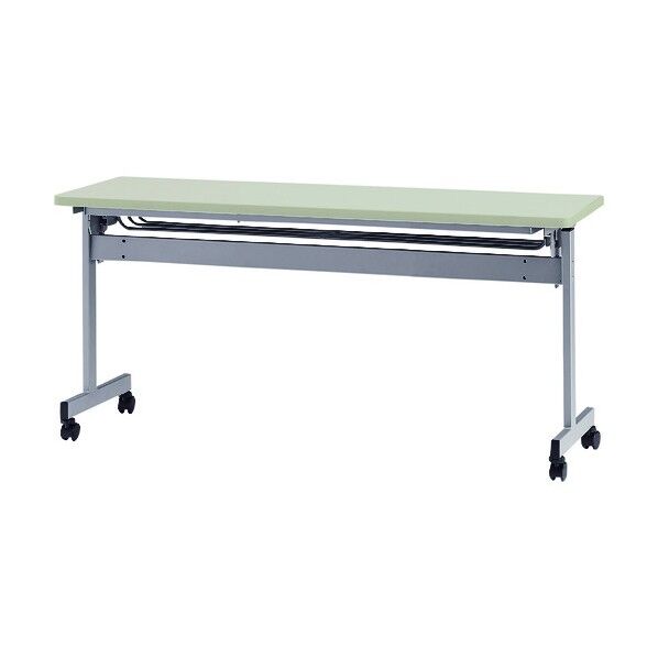 天板跳上式スタックテーブル(パネルなし) 1500×450mm 天板色:ニューグレー HSN-1545-NG 1点