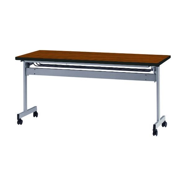 天板跳上式スタックテーブル(パネルなし) 1500×600mm 天板色:チーク HSN-1560-T 1点