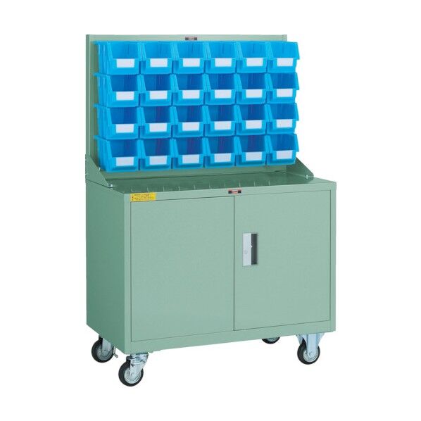 パネルコンテナラック (移動式・保管庫付タイプ)