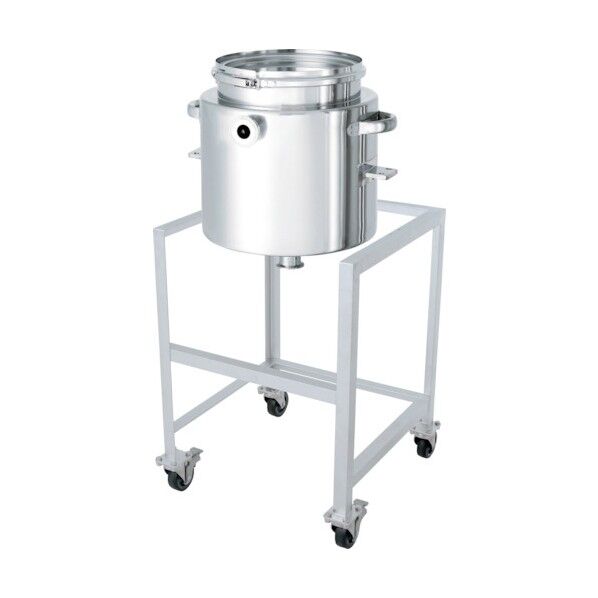 ホッパー型ジャケット密閉容器 バンド式 架台付 45L HT-CTL-J-ASC-39 1点