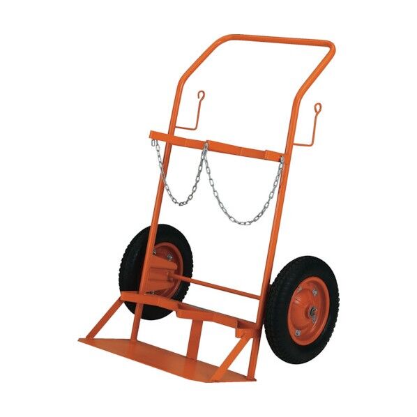 ボンベ台車標準型酸素・アセチレンボンベ二本積用