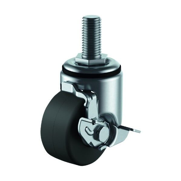 ユーエイ ねじ込み式キャスター自在車S付75径導電性MCナイロン車輪 HT-75MCES-M16-40 1台