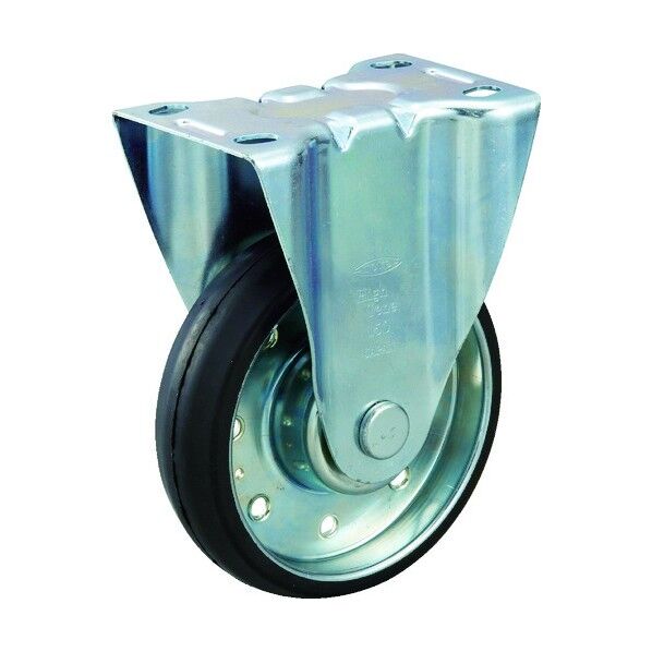 ハイテンキャスター (プレス製ゴム車) 固定