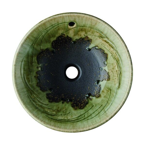 HW1026P-023洗面器オーバーフロー 翠緑 利楽 HW1026P-023 1個