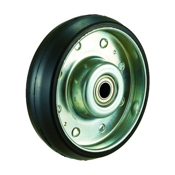 ハイテンキャスター (プレス製ゴム車) 交換車輪