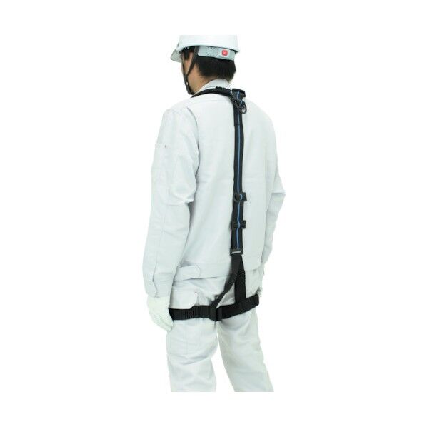 KH 鳶忍者 じゃばらストレッチハーネス Y型 黒/青ライン M-L寸 HYBGL-ML 1