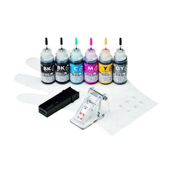 詰め替えインクBCI-370PGBK・371BK・C・M・Y・GY用