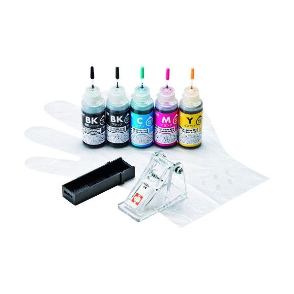 詰め替えインク BCI-380/XKI-N10PGBK･381/N11BK･C･M･Y用