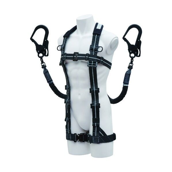 ストレッチハーネスセット I型 黒/反射シルバーライン W1TPGK-17 IPGSLTPGK 1本