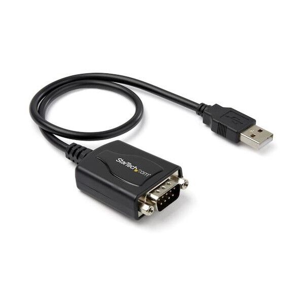 STARTEC.COM社 シリアル変換ケーブル/USB-A - RS232C/30cm/230Kbps/ブラック ICUSB2321X 1本