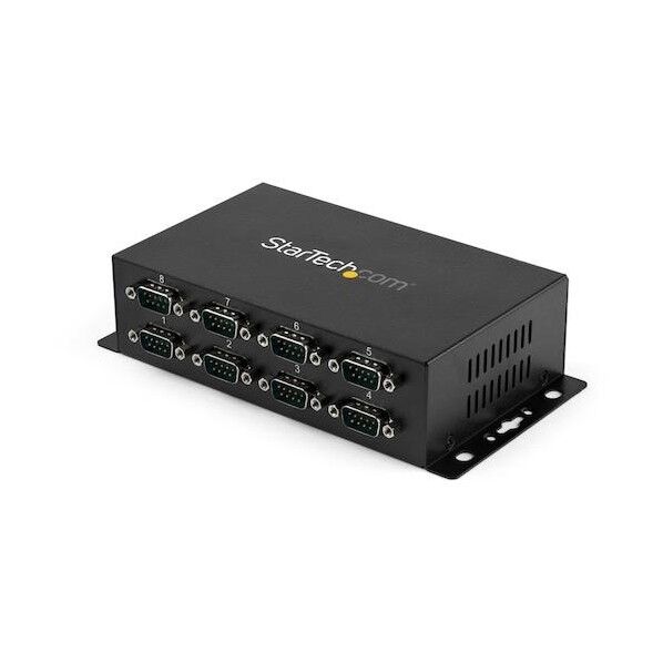 シリアルハブ/USB-A - 8x RS232C/産業用メタル筐体/DINクリップ ICUSB2328I 1個