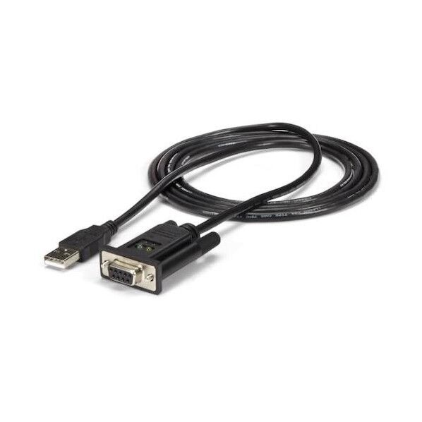 シリアル変換ケーブル/USB-A - RS232Cクロス/1.7m/921.6Kbps/BK