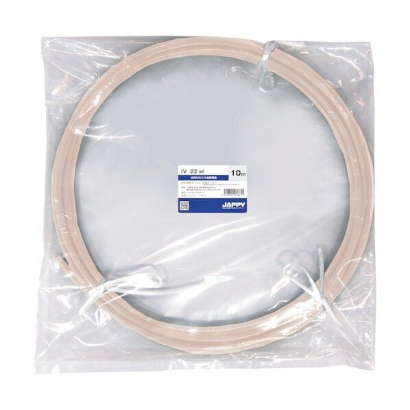 ビニル絶縁電線 IV 22 SQ WHT 10M JP 1点
