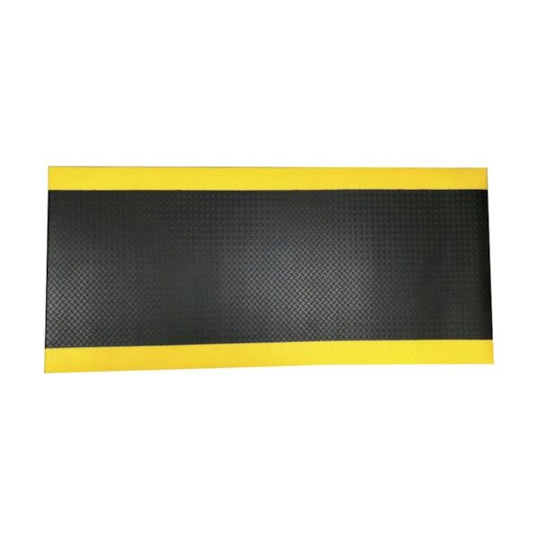疲労軽減マット 60×150cm 黒×黄 J2289 1点