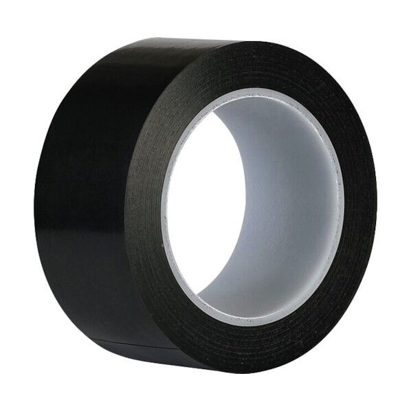 厚手PVCラインテープ 50mm×22m 黒 J2352-BK 1点