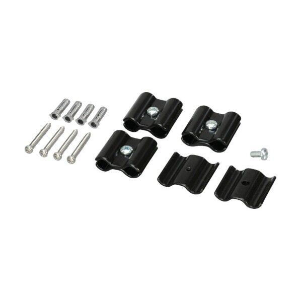 インテリアメッシュパネル用 ジョイント金具 黒 8φ用 JA-81 4個