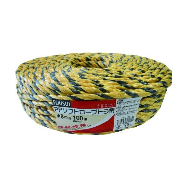 積水 STS PPロープ 8x100 ストライプ