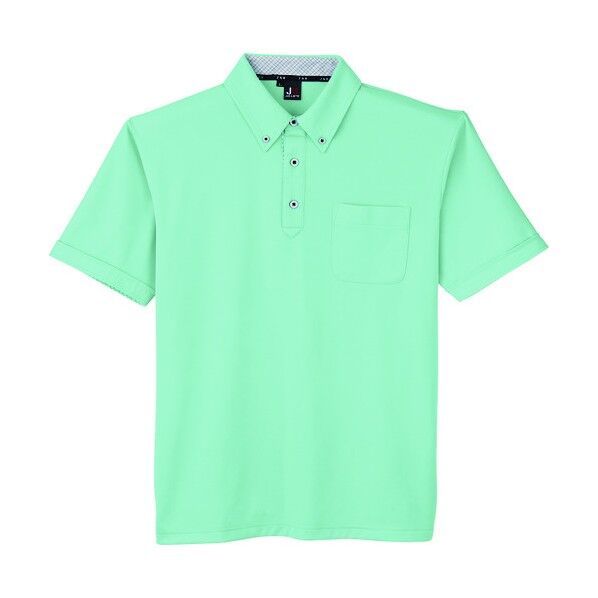 汗ジミ防止半袖ポロシャツ パステル色 LLサイズ JB55170-17-LL 1点