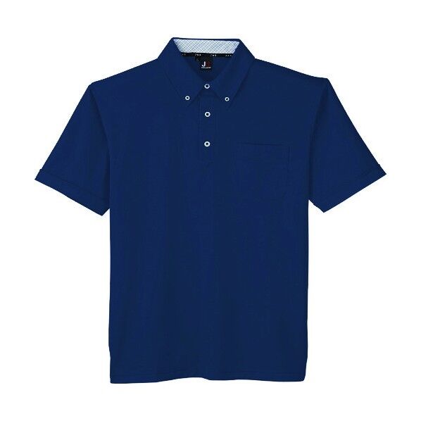 汗ジミ防止半袖ポロシャツ ネイビー色 4Lサイズ JB55170-3-4L 1点