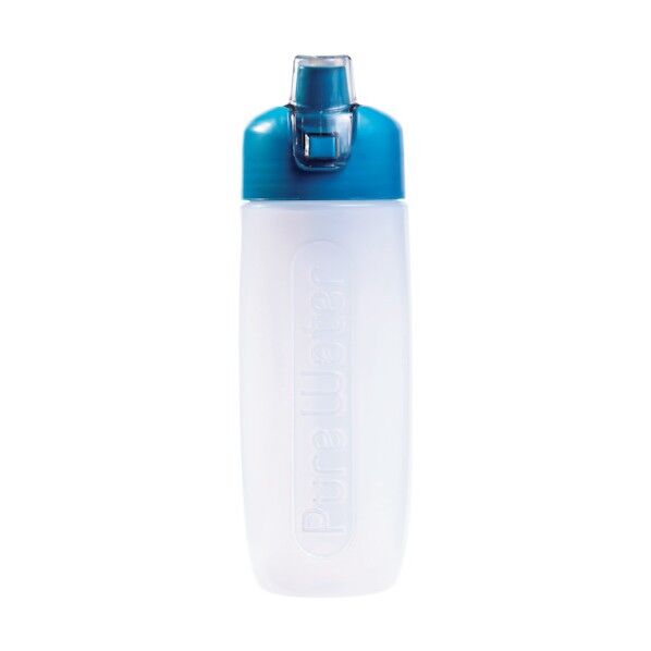 携帯用浄水ボトル ピュアウォーター ブルー JBR-3068 1点