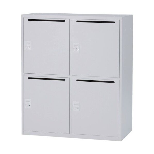 パーソナルロッカー4人用 ダイヤル錠 ホワイト IPL-4MD WH 1点