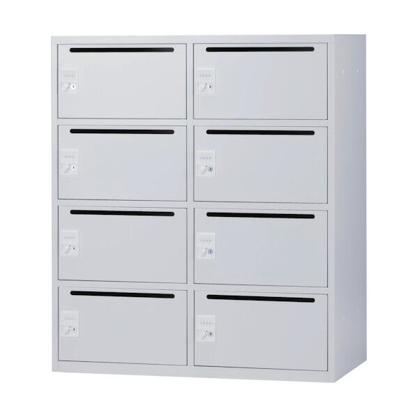 パーソナルロッカー8人用 ダイヤル錠 ホワイト IPL-8LTD WH 1点