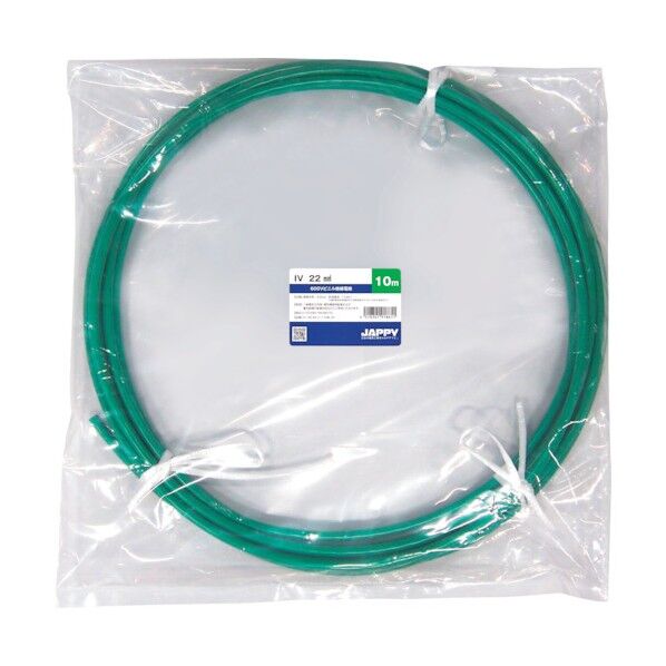 ビニル絶縁電線 IV 22 SQ GR 10M JP 1点