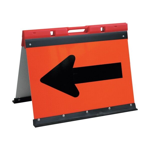 矢印板 アルミプリズム反射矢印板 折りたたみ 500*700 JHBO-700P 1点