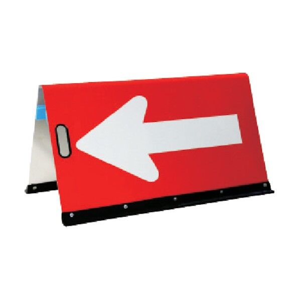 公団型矢印板 ガルバ公団型矢印板 500*900 赤/白反射 JHG-500 1点