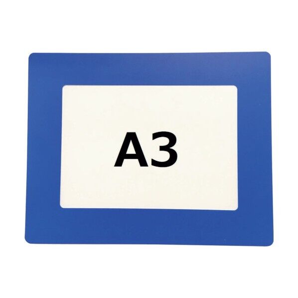路面区画表示板(A3)ブルー 青 A3用フレーム 裏面両面テープ J0077 1点
