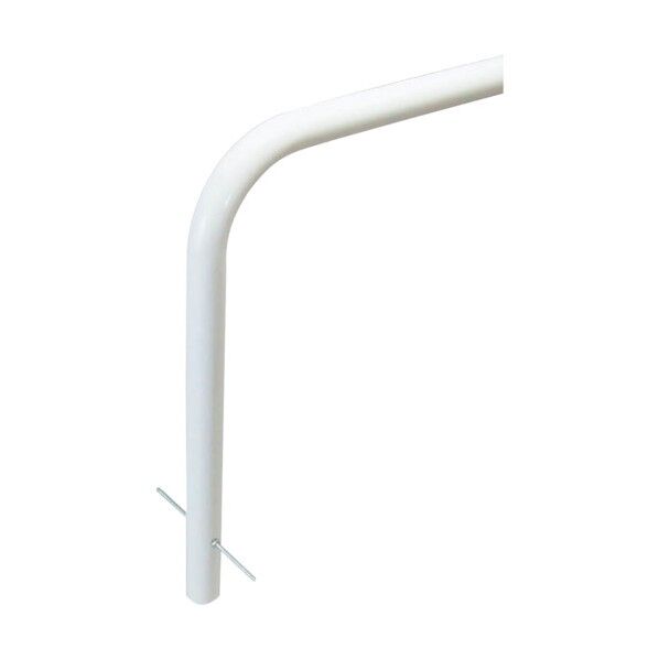 駐輪パイプ スチール製 焼付塗装 自転車・バイク盗難防止用 JP-E24B 1点