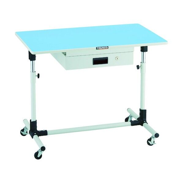 上下調節機能付作業台(キャスター付) 引出しUDK-001 W付