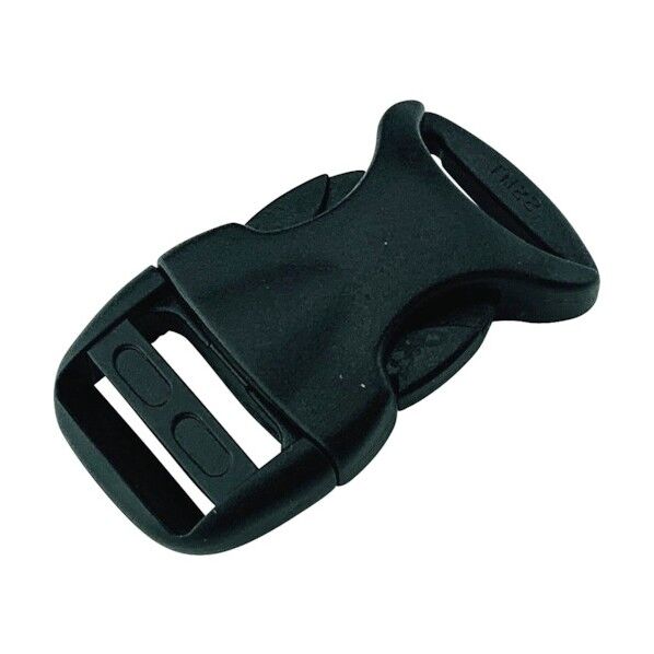 平ベルト金具 サイドリリースバックル 流線型 15mm幅用 JNA-115 1個