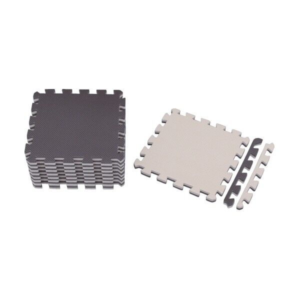 アイリスオーヤマ ジョイントマット 325 x 325 x 162 mm ブラウン/ベージュ JTMR-39 1枚...
